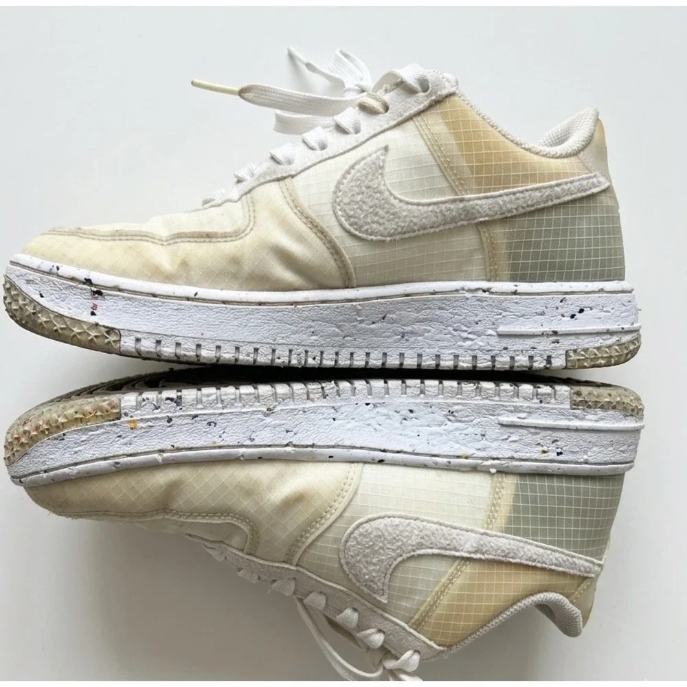 Nike Air Force 1 Crater Move To Zero White Orange  Sneakers
